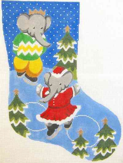 Babar and Celeste Christmas Stocking