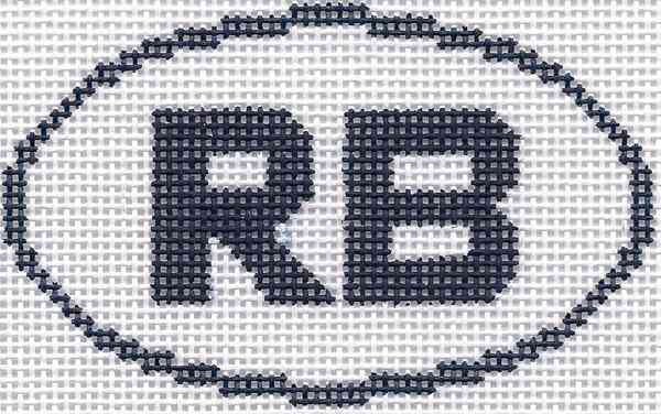 RB (Rehoboth Beach, DE/Redondo Beach, CA) Oval Ornament