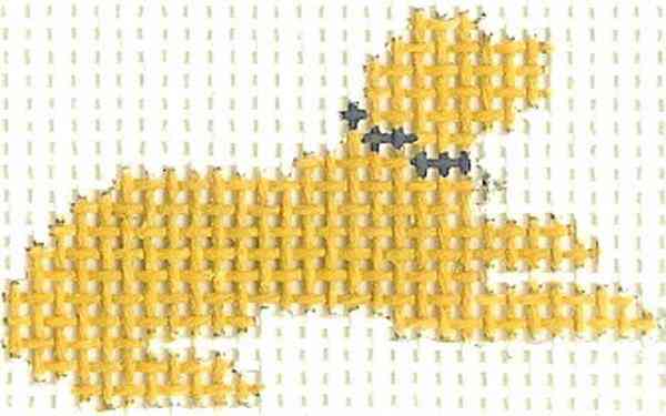 Yellow Lab ""LAY DOWN"" Mini