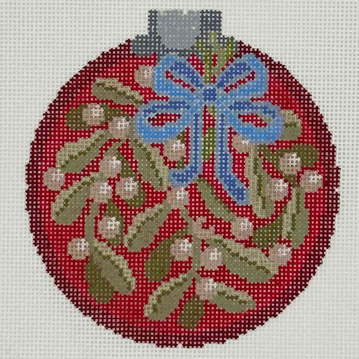 Ornament - Mistletoe - red