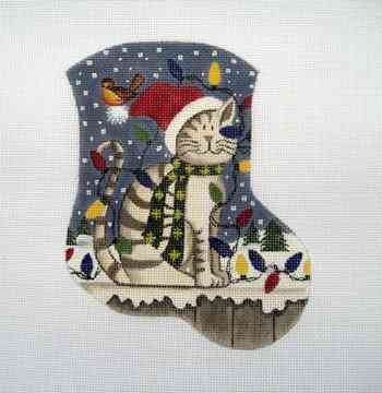 Mini-sock - Christmas Kitty