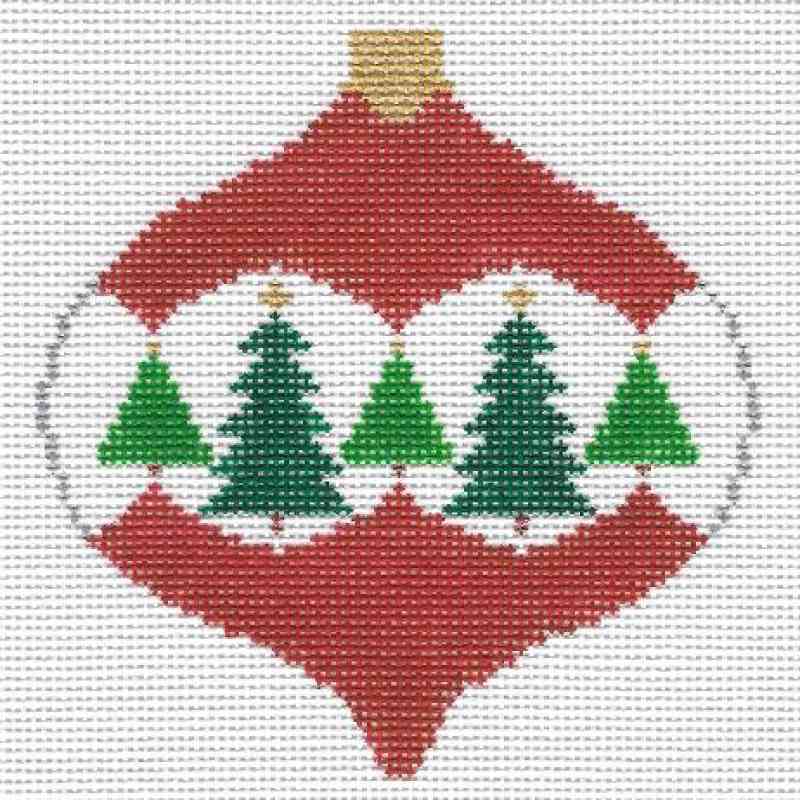 Xmas Ball withTrees Ornament