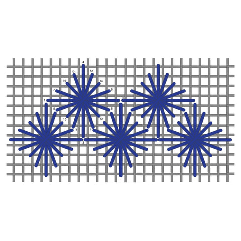 Diamond leviathan stitch diagram