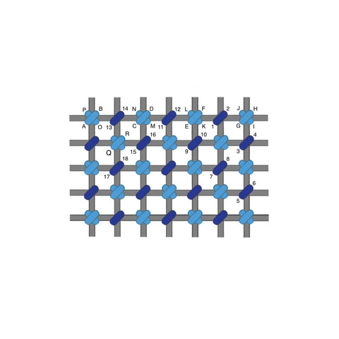 Dotted stitch diagram