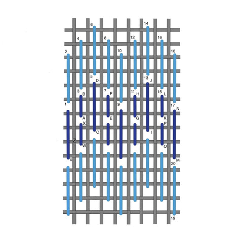 Double hungarian ground stitch diagram