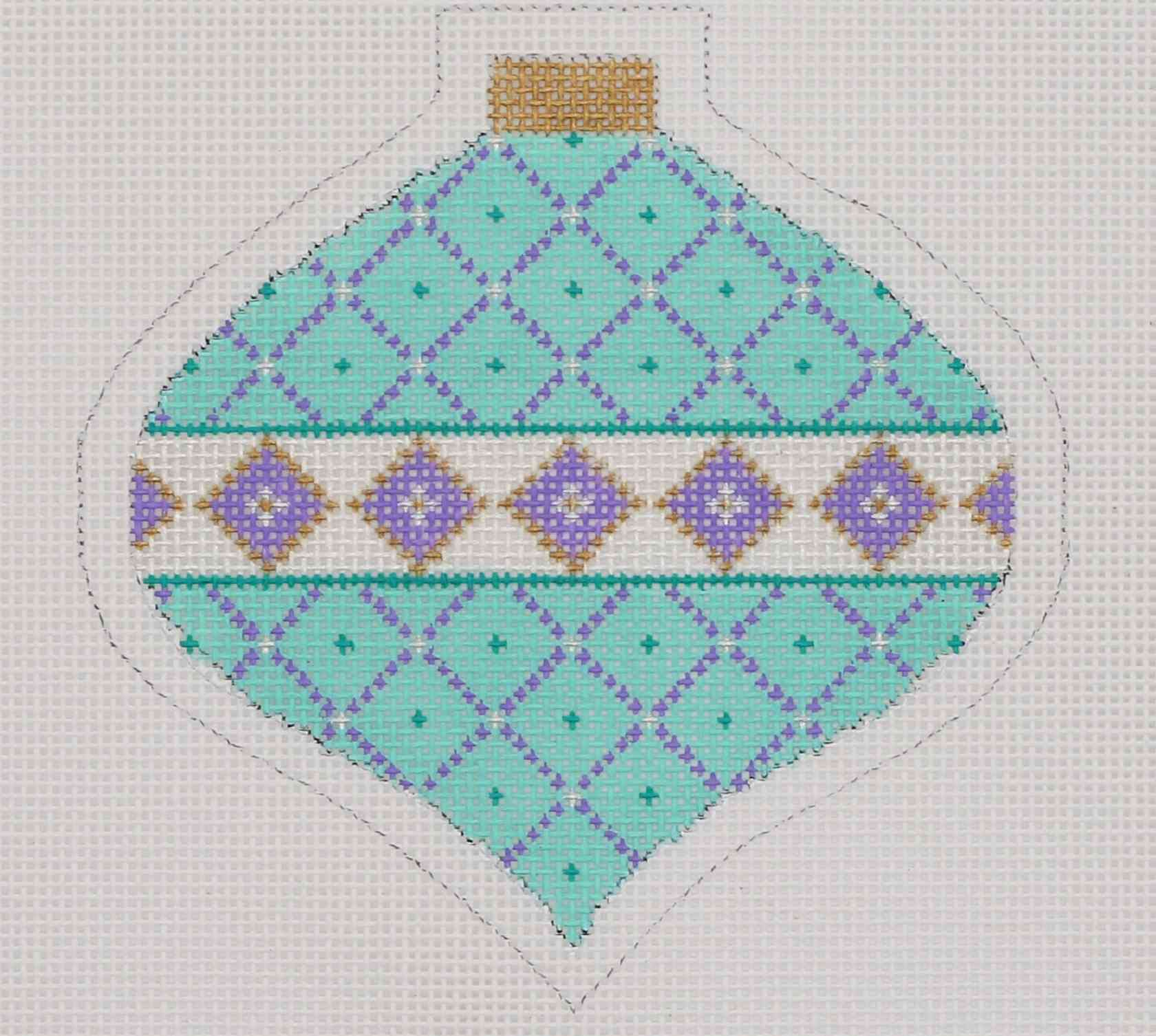 Teal Bauble - Mid-Century Ornament