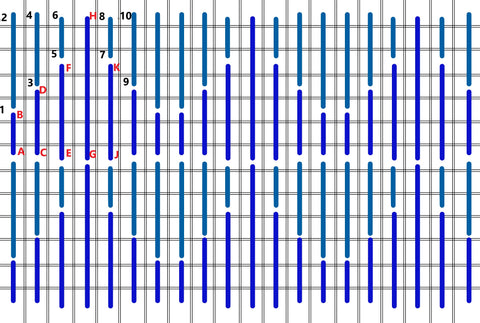 F 106 stitch diagram