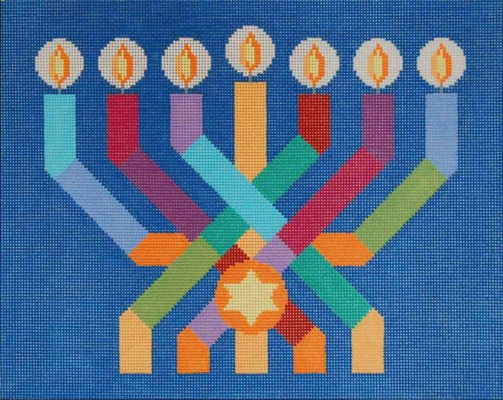 Ribbon Menorah Tallis