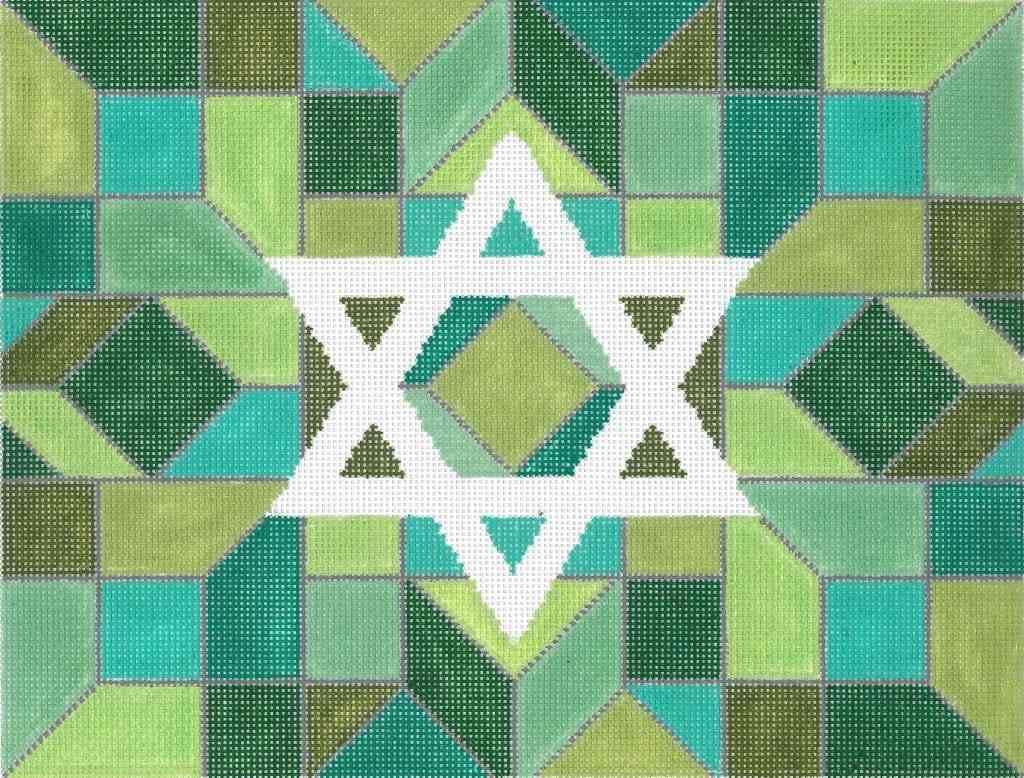 Center Star Green Tallis