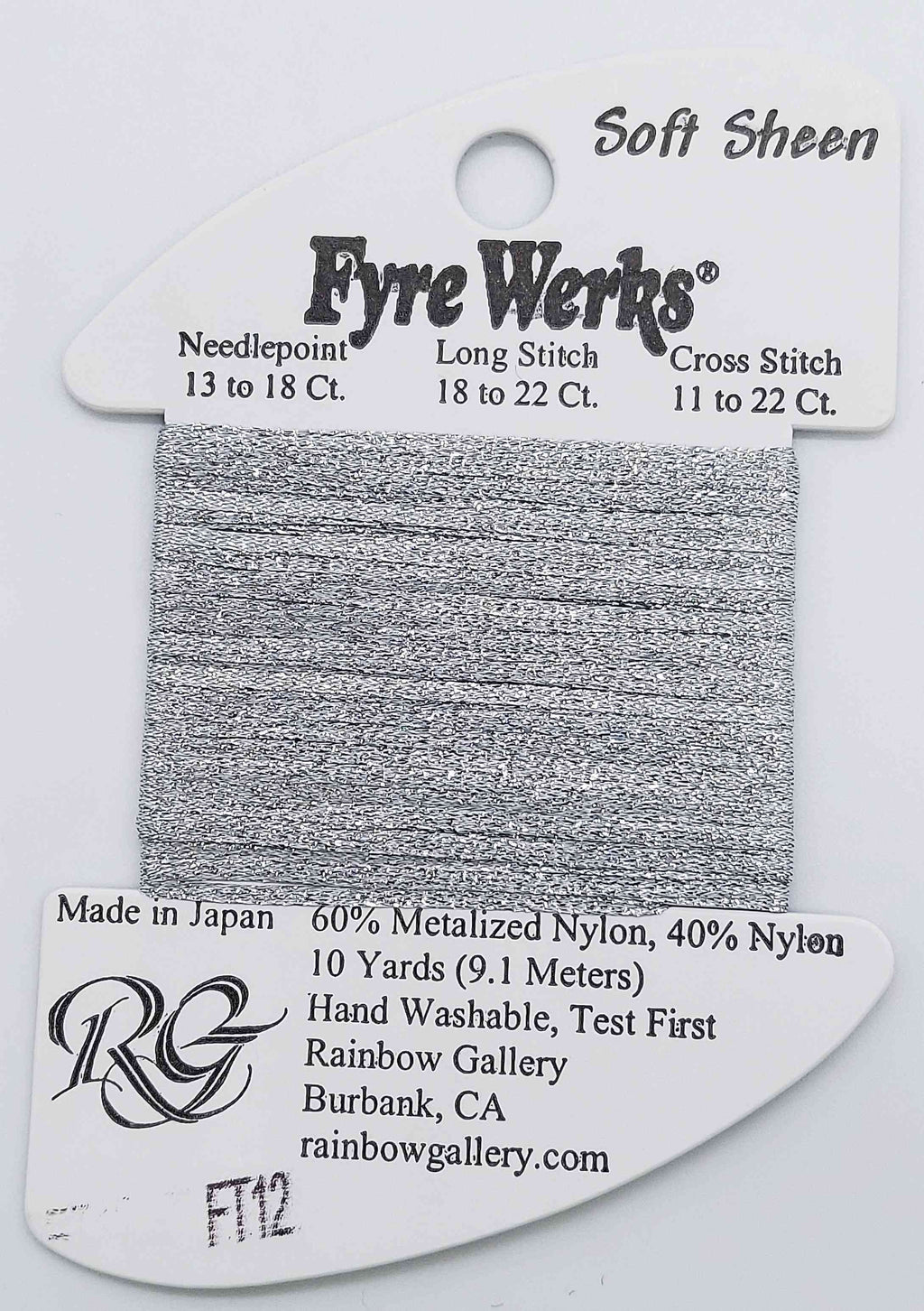 Fyre Werks Soft Sheen - Assorted Colors - FT12-PEWTER