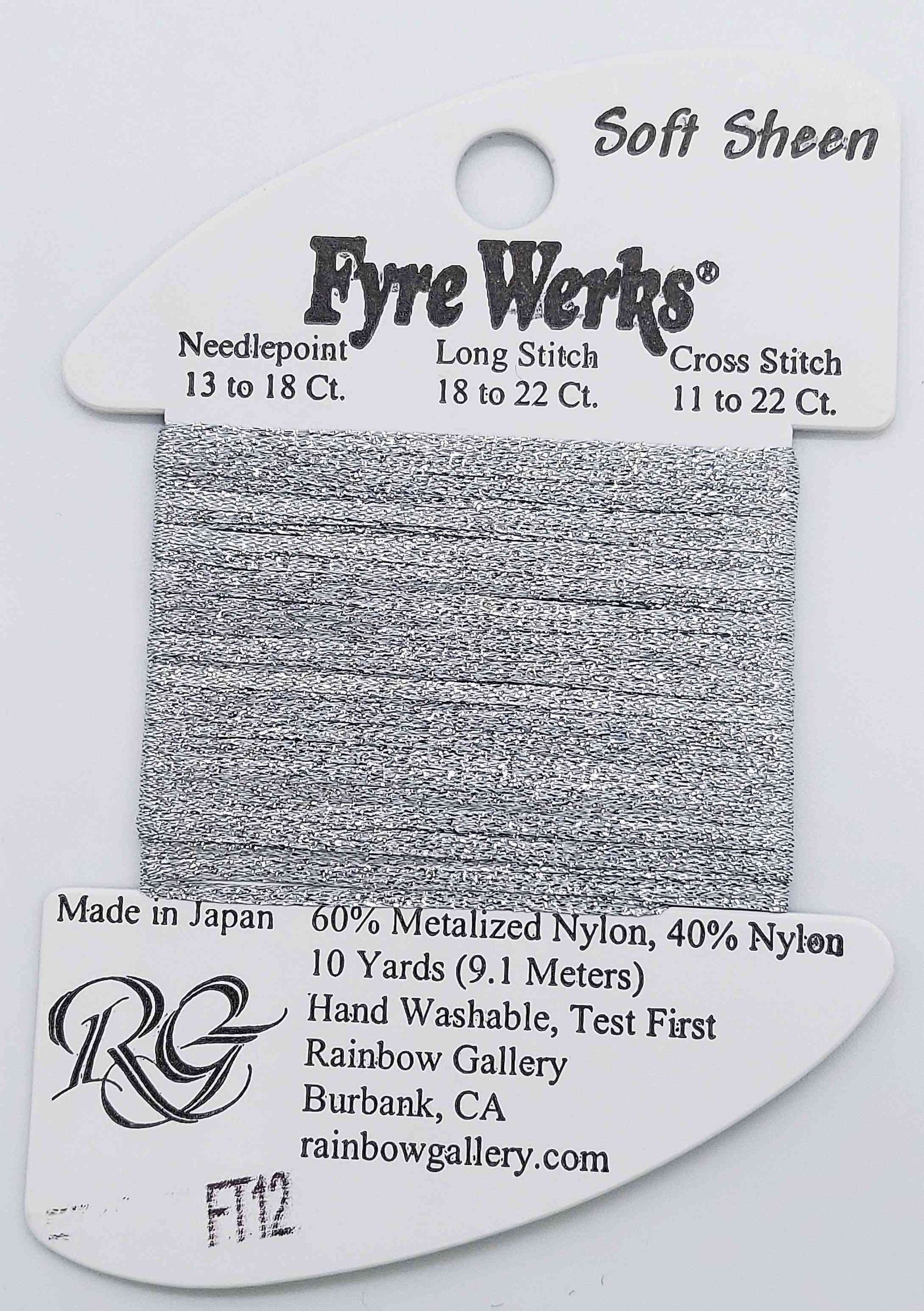 Fyre Werks Soft Sheen - Assorted Colors - FT12-PEWTER