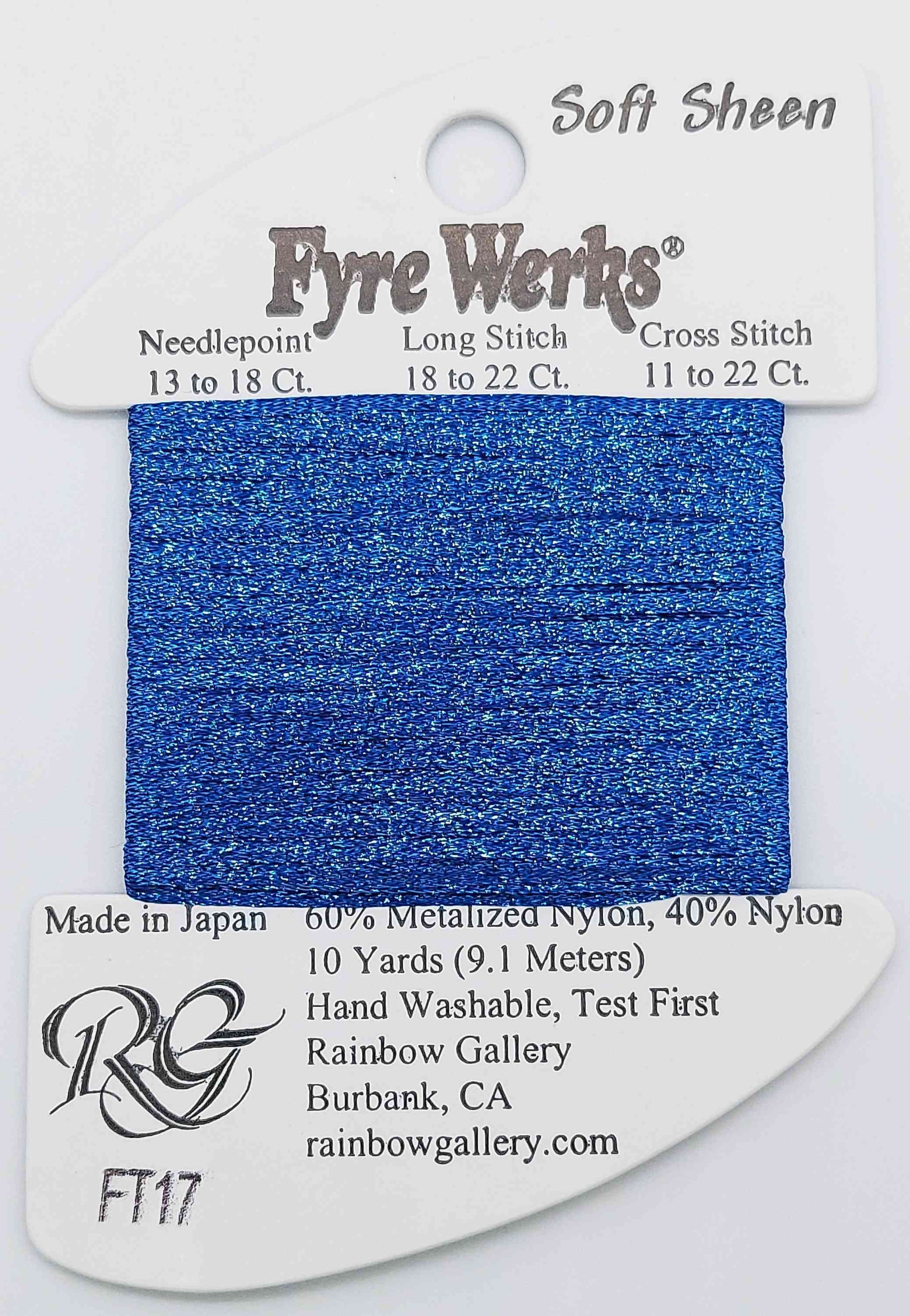 Fyre Werks Soft Sheen - Assorted Colors - FT17-DELFT BLUE