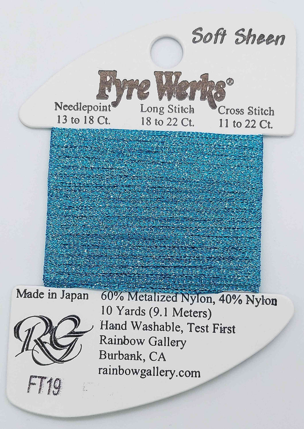 Fyre Werks Soft Sheen - Assorted Colors - FT19-AQUA