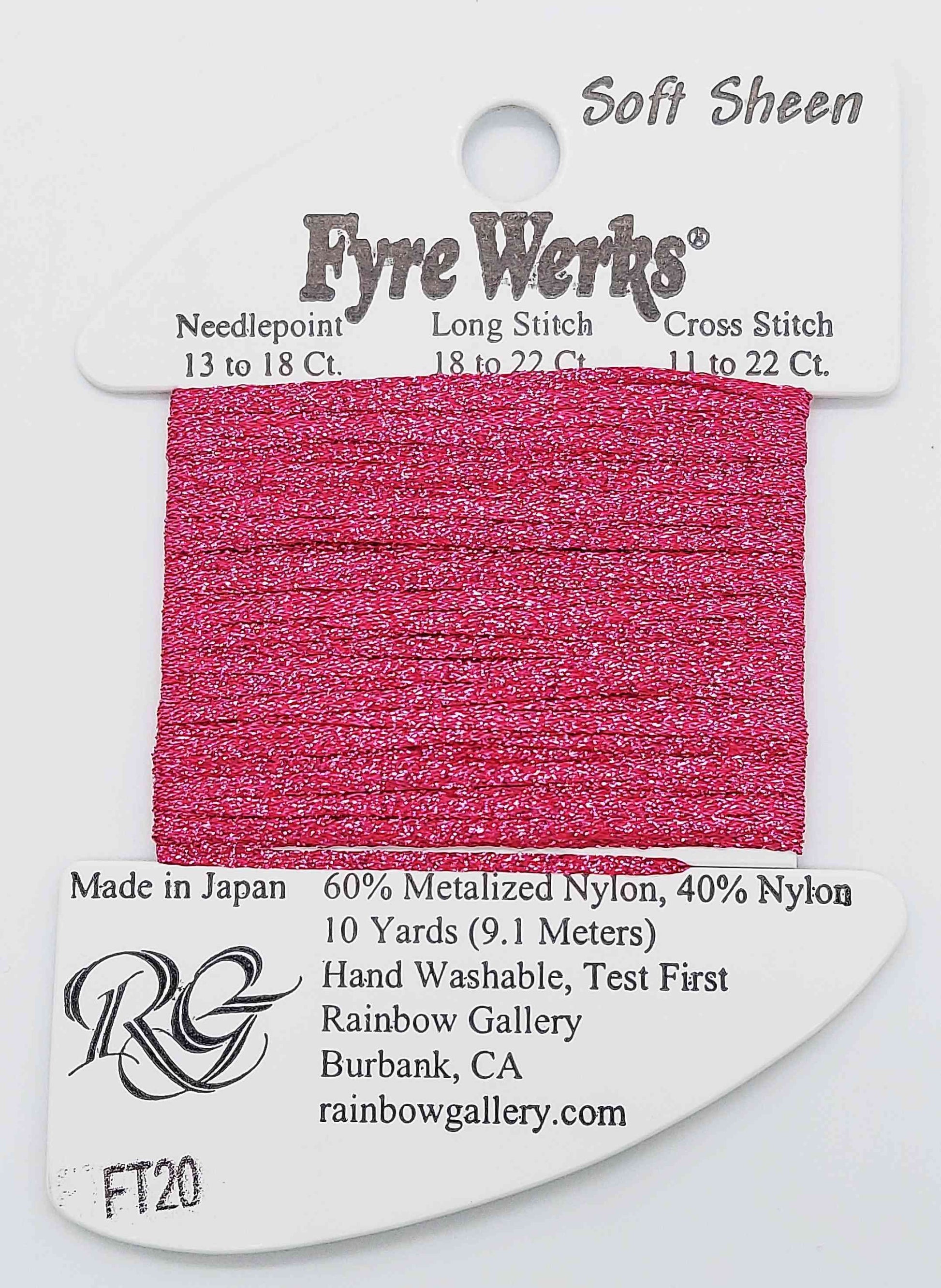 Fyre Werks Soft Sheen - Assorted Colors - FT20-RASPBERRY