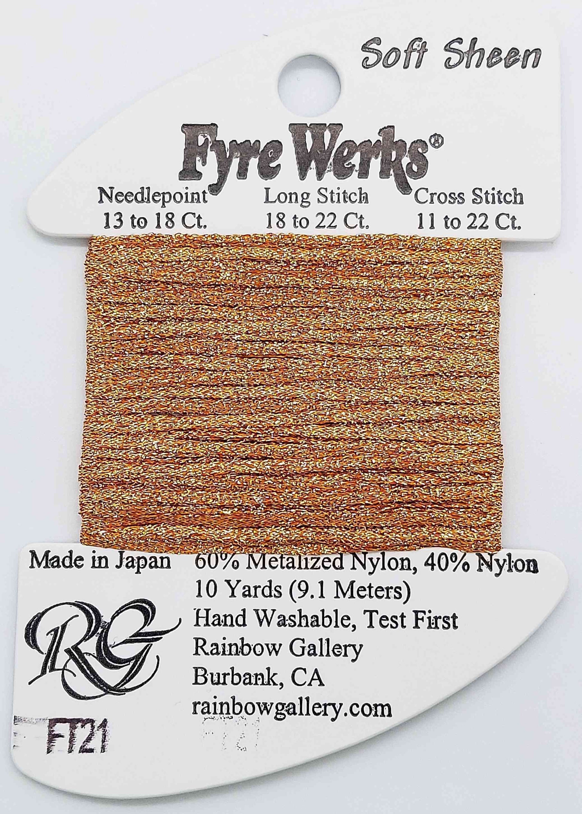 Fyre Werks Soft Sheen - Assorted Colors - FT21-LITE COPPER