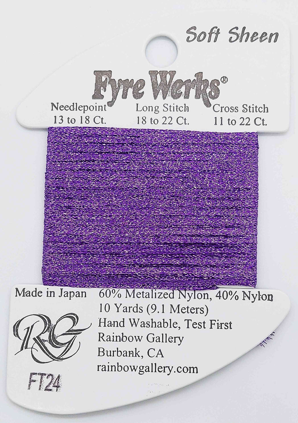 Fyre Werks Soft Sheen - Assorted Colors - FT24-PURPLE