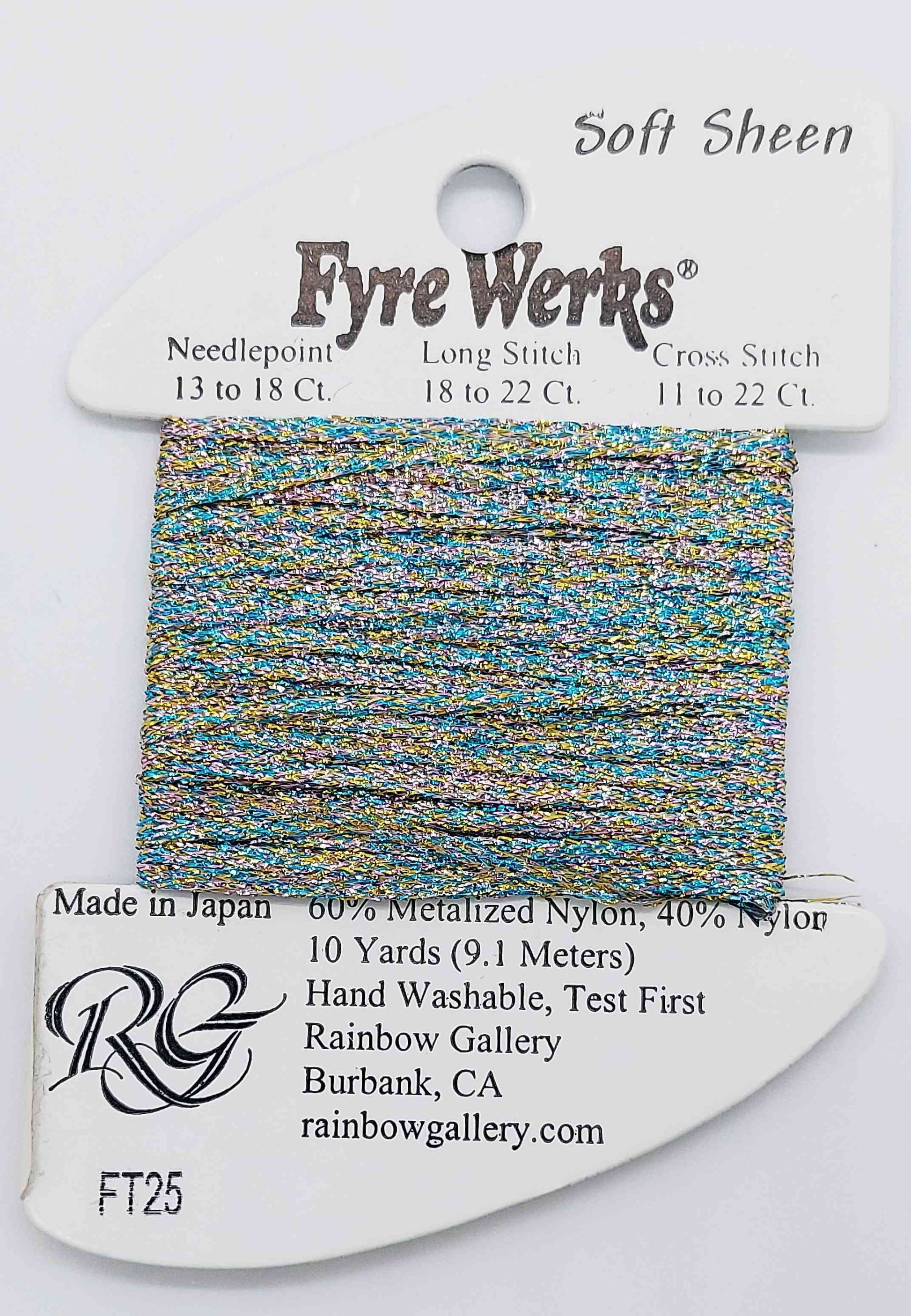 Fyre Werks Soft Sheen - Assorted Colors - FT25-LITE MULTI