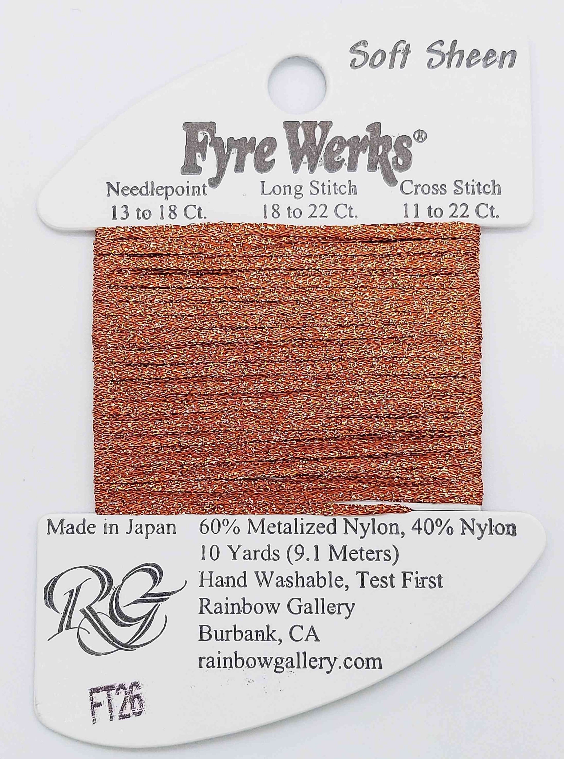 Fyre Werks Soft Sheen - Assorted Colors - FT26-BRONZE