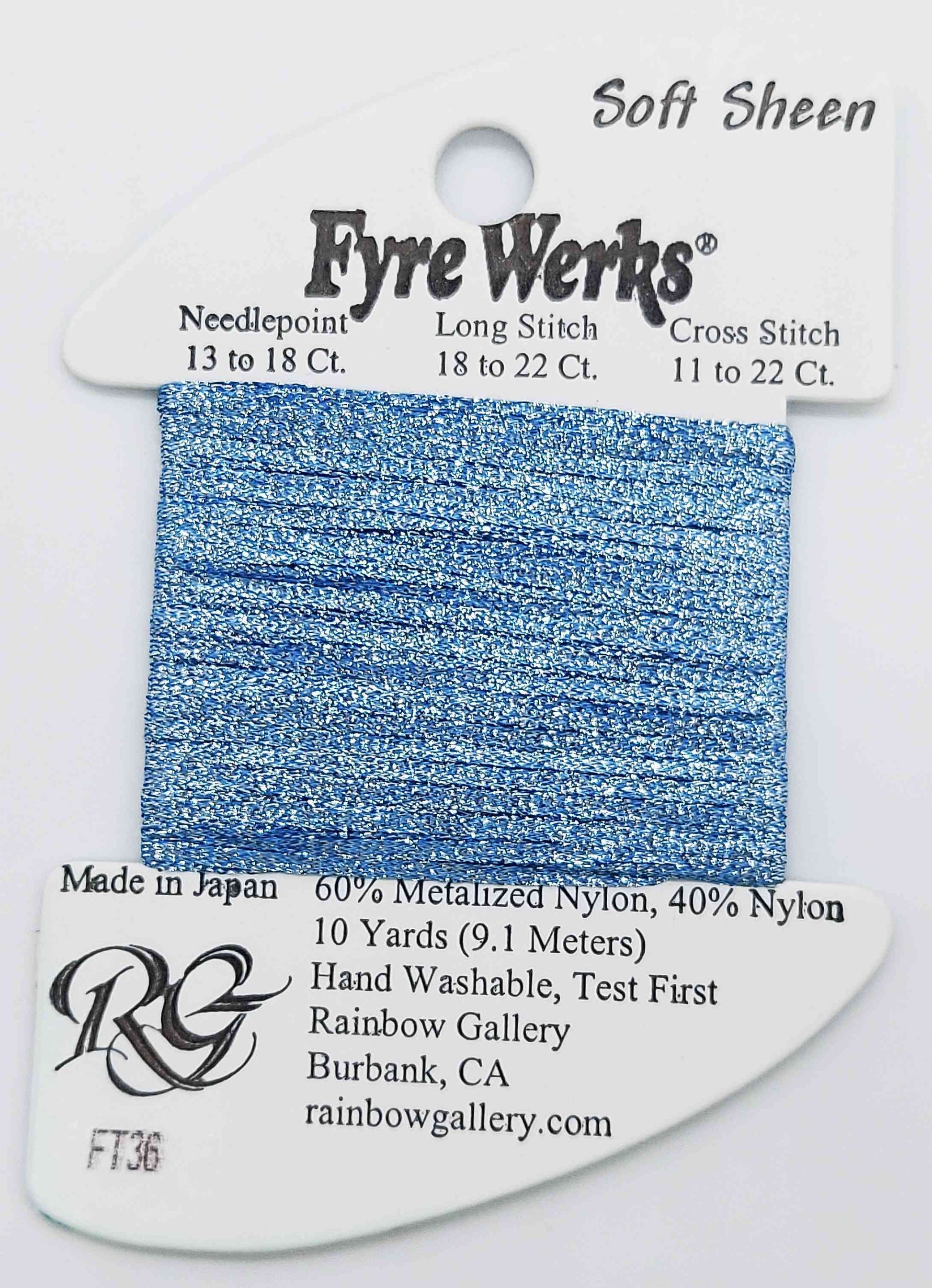 Fyre Werks Soft Sheen - Assorted Colors - FT36-FRENCH BLUE
