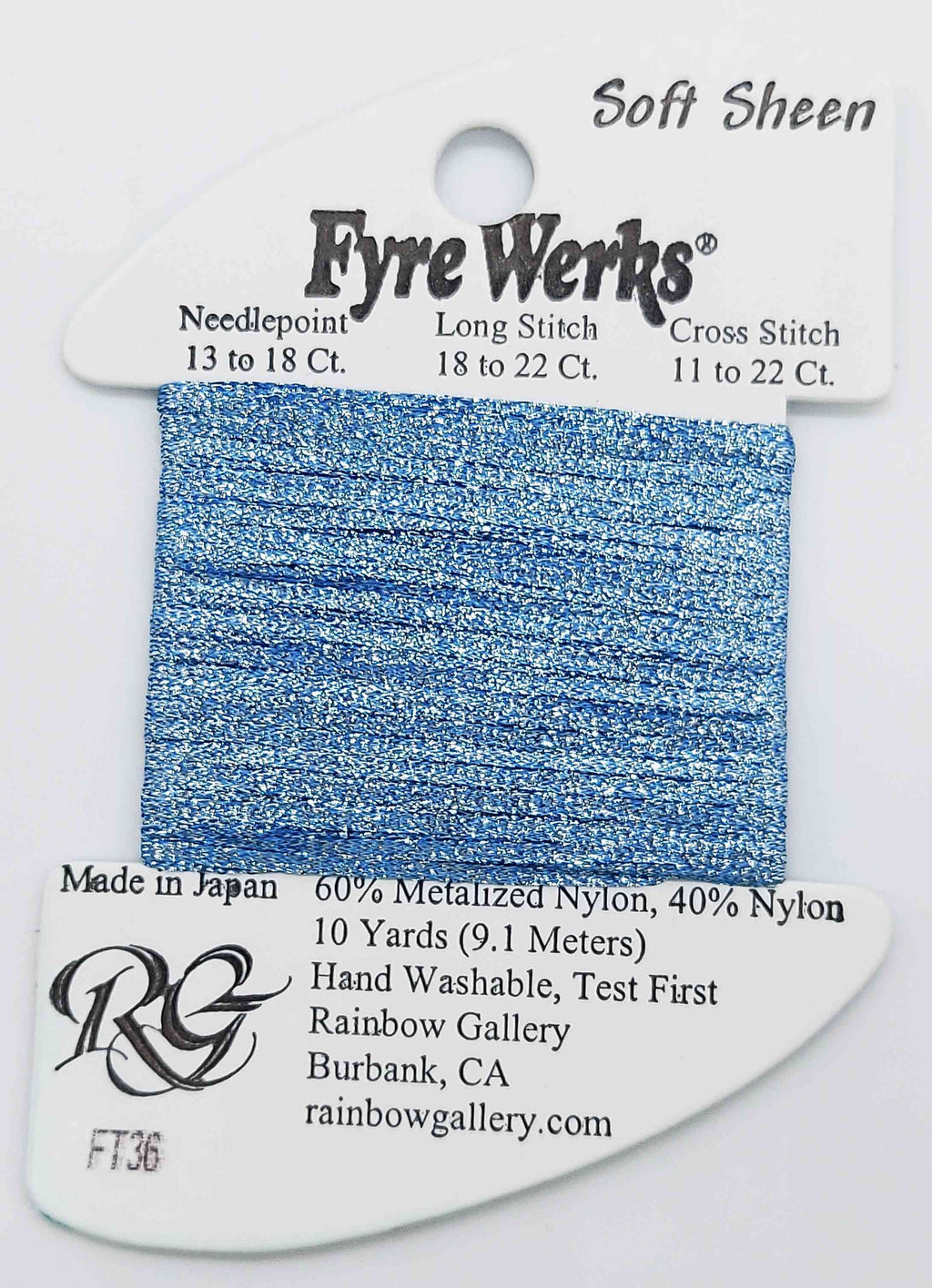 Fyre Werks Soft Sheen - Assorted Colors - FT36-FRENCH BLUE