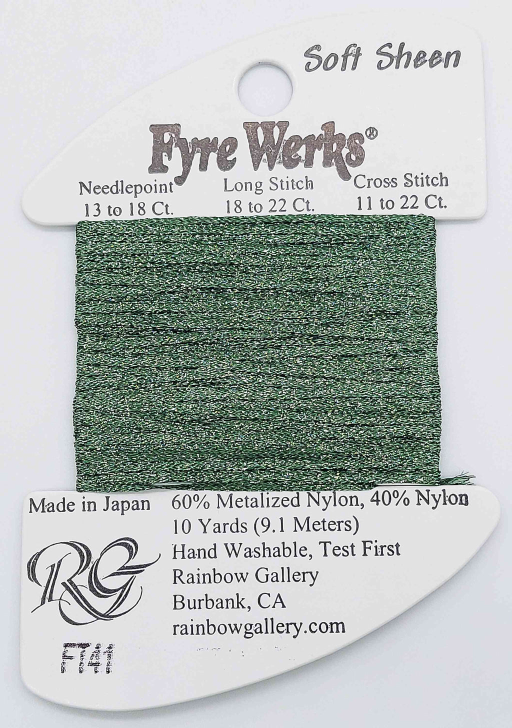 Fyre Werks Soft Sheen - Assorted Colors - FT41-PISTACHIO