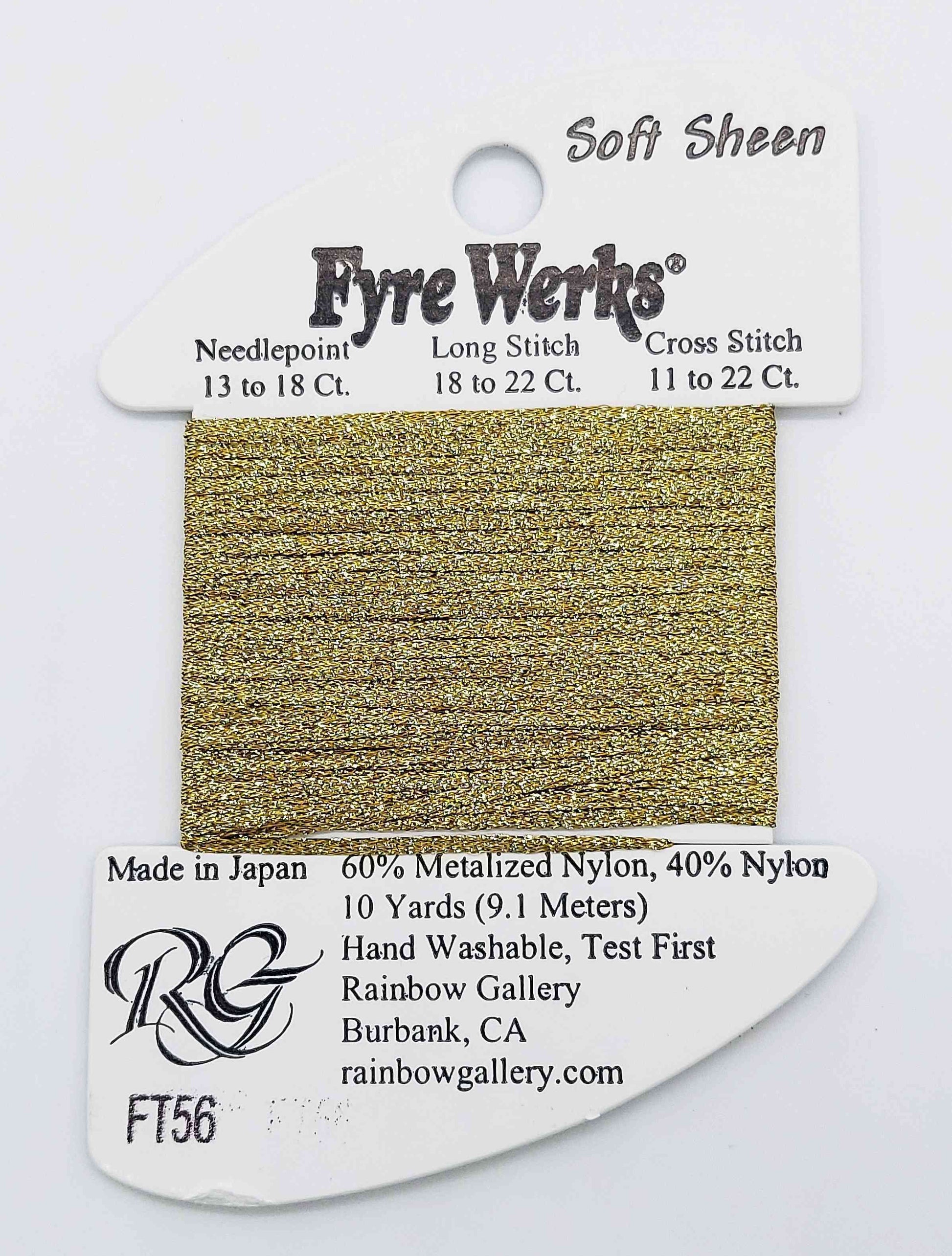 Fyre Werks Soft Sheen - Assorted Colors - FT56-VINTAGE GOLD