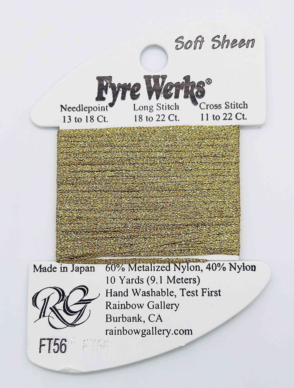 Fyre Werks Soft Sheen - Assorted Colors - FT56-VINTAGE GOLD