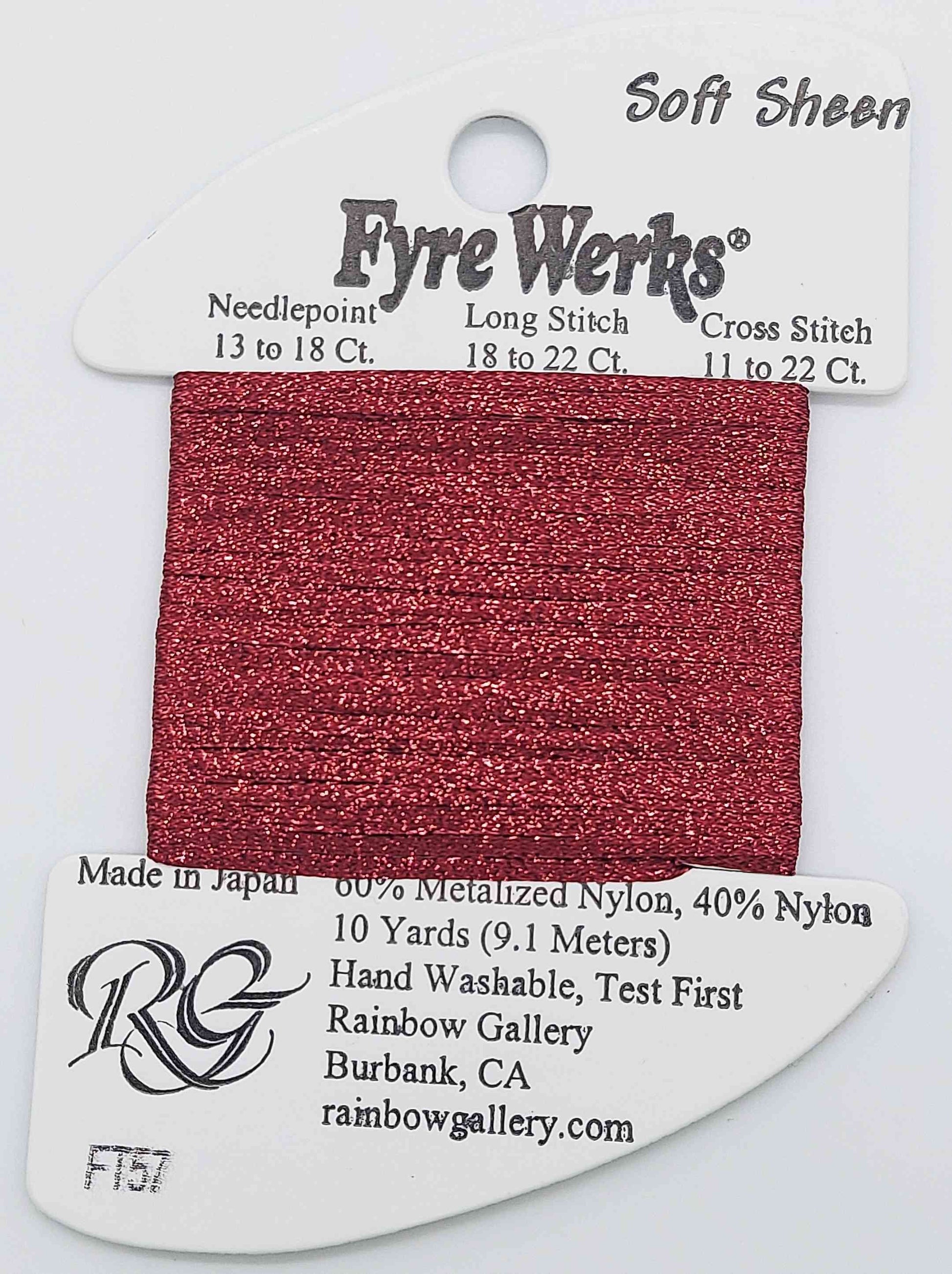 Fyre Werks Soft Sheen - Assorted Colors - FT57-MERLOT