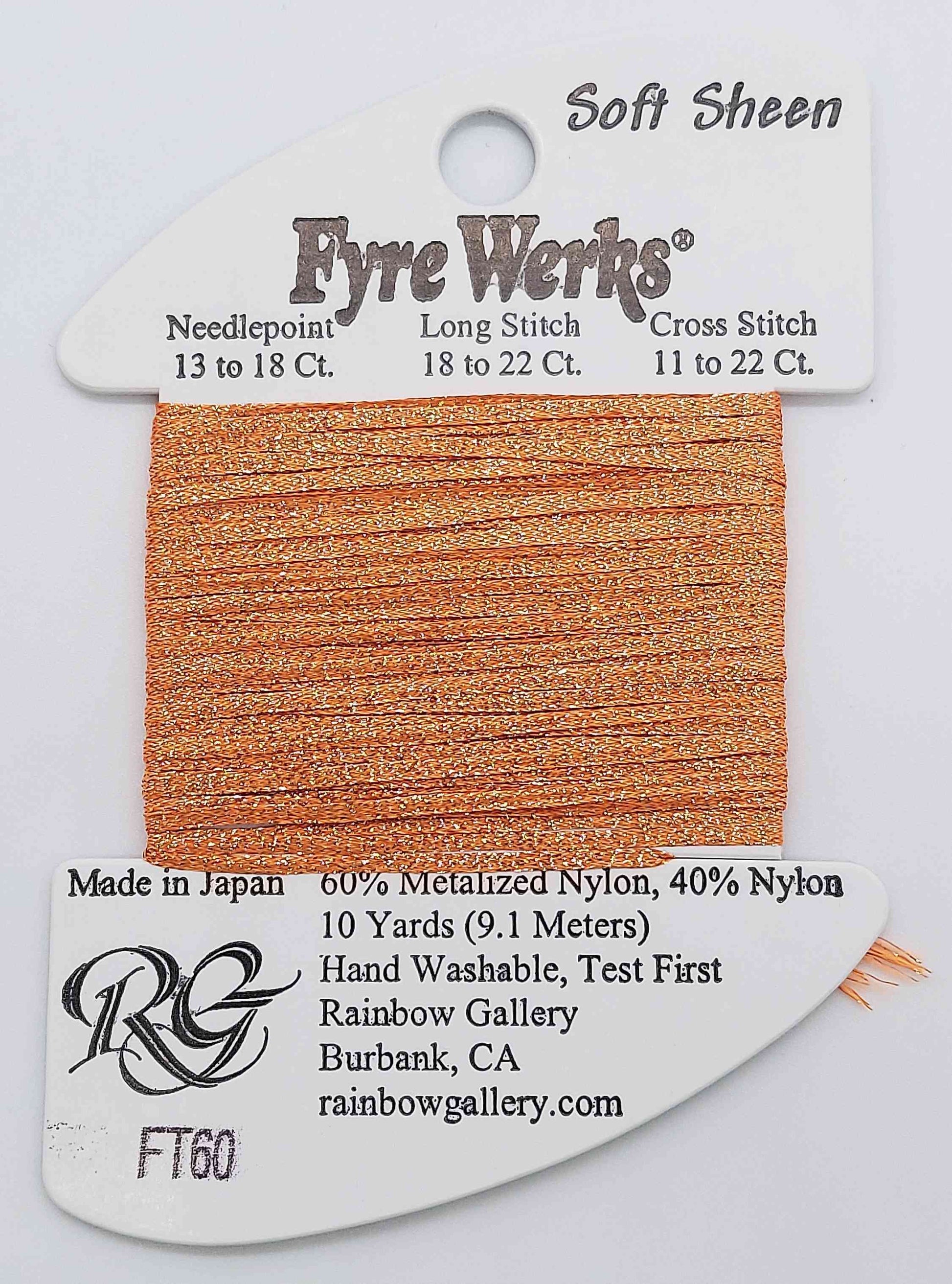 Fyre Werks Soft Sheen - Assorted Colors - FT60-MELON