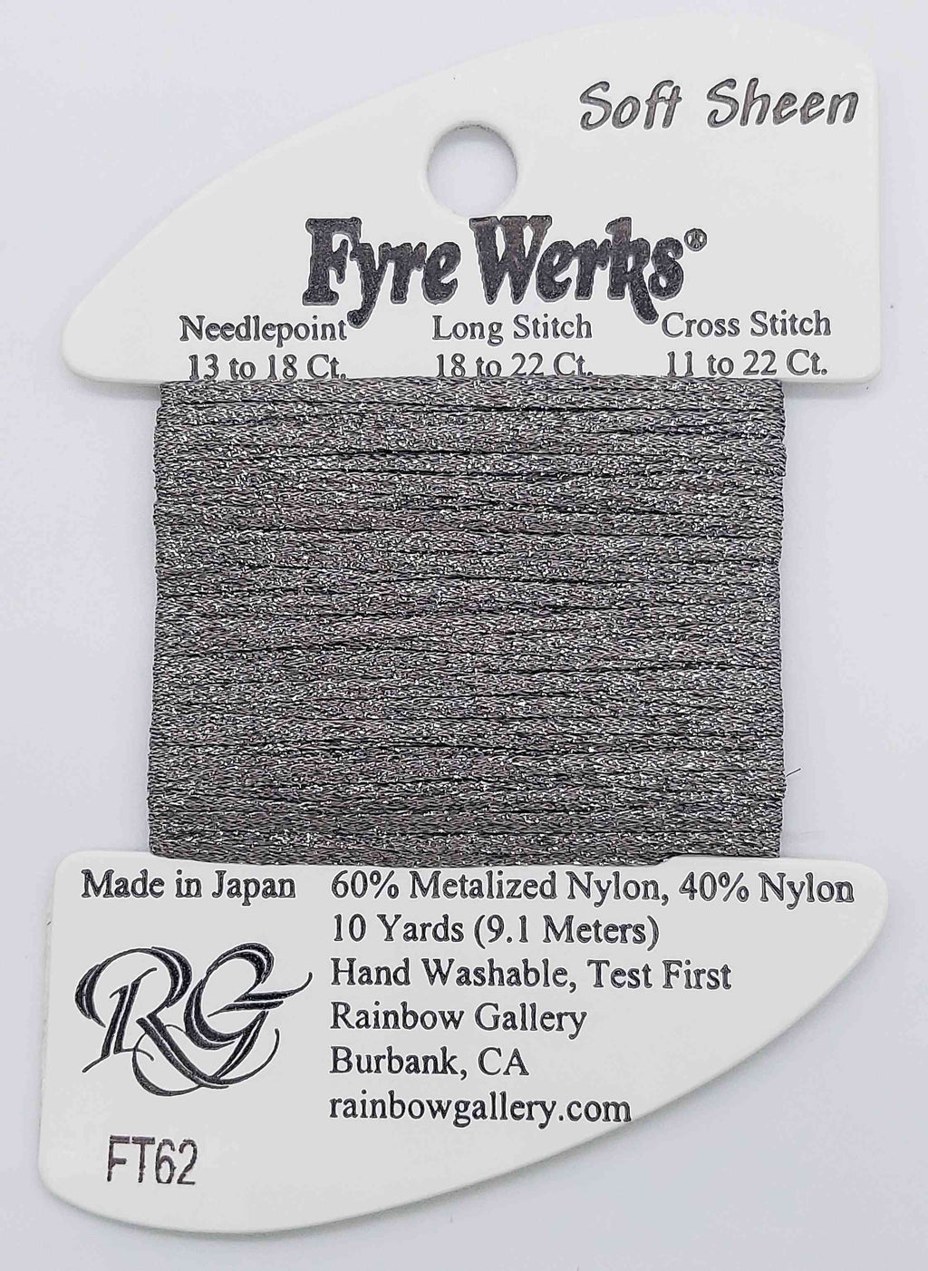 Fyre Werks Soft Sheen - Assorted Colors - FT62-GRANITE