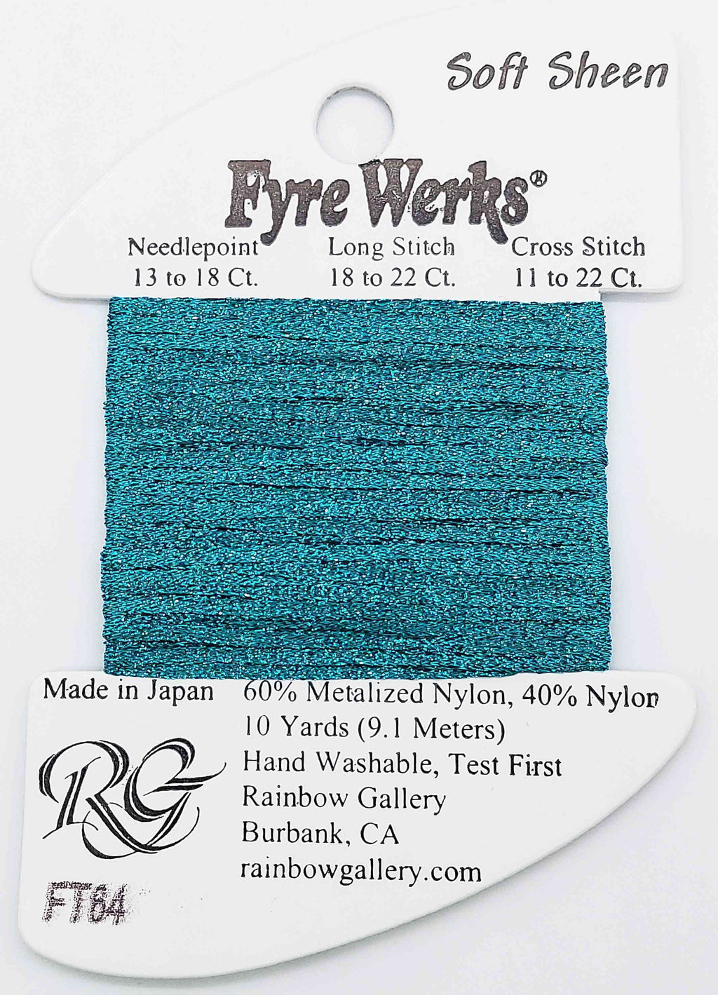Fyre Werks Soft Sheen - Assorted Colors - FT64-DARK AQUA