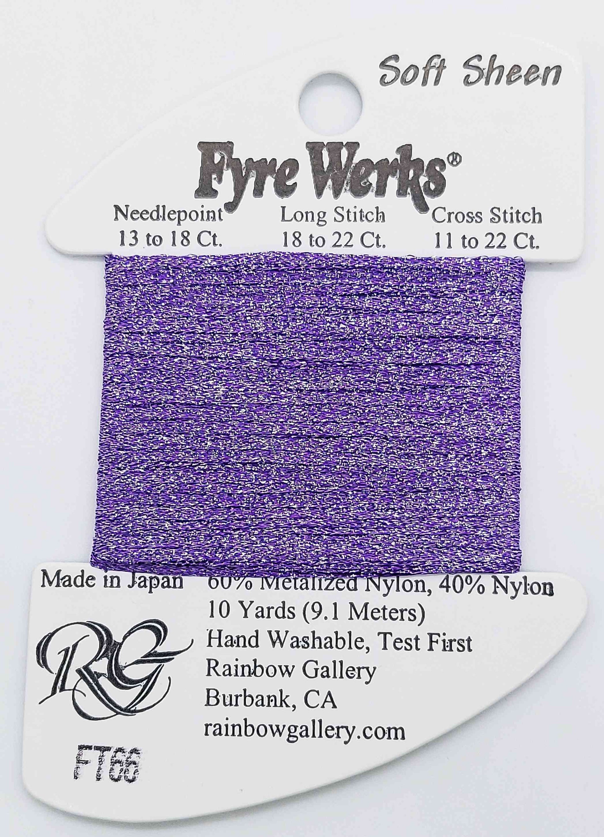 Fyre Werks Soft Sheen - Assorted Colors - FT66-ORCHID