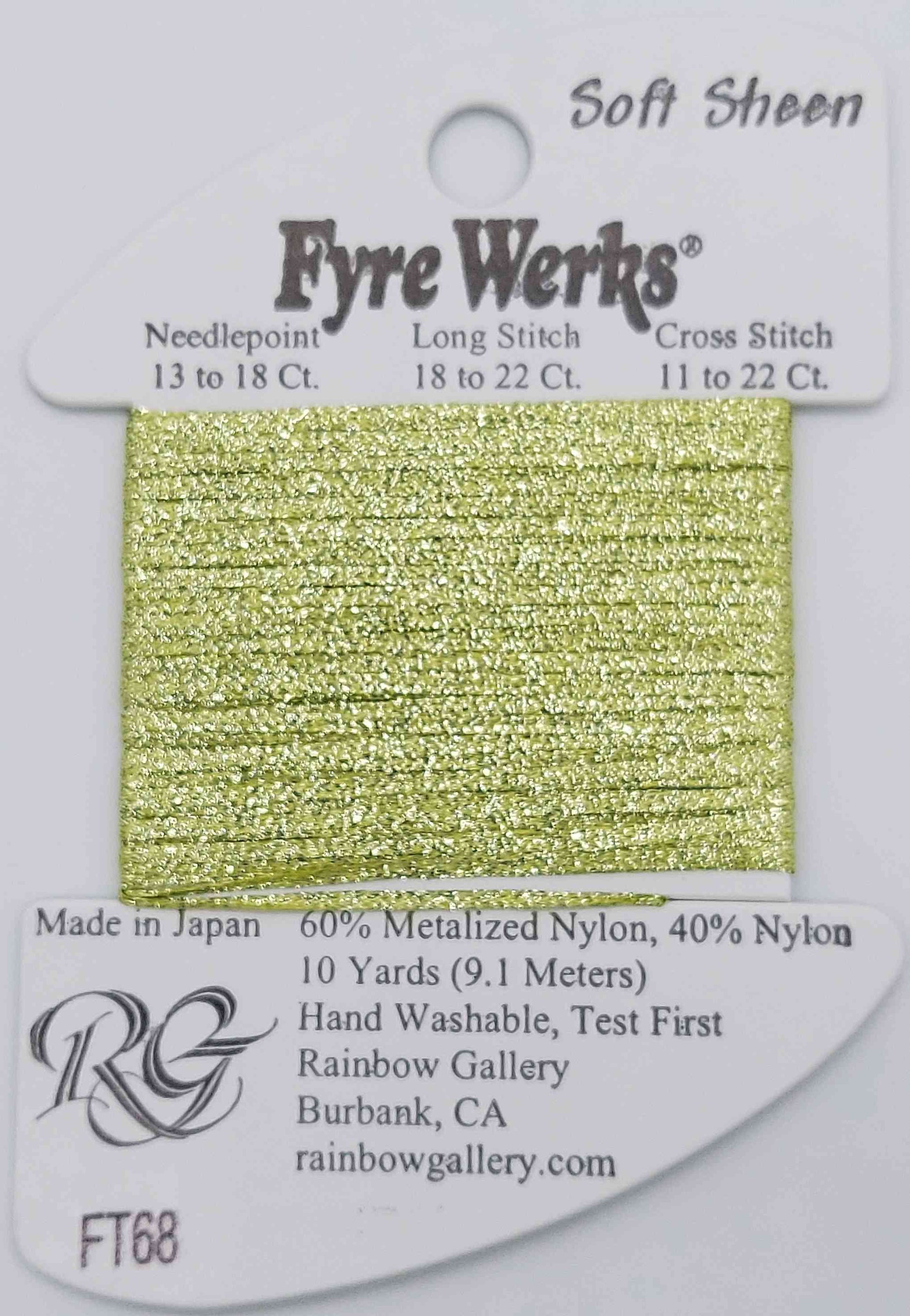 Fyre Werks Soft Sheen - Assorted Colors - FT68-DAIQUIRI GREEN