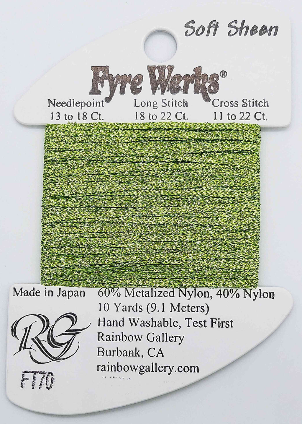 Fyre Werks Soft Sheen - Assorted Colors - FT70-CHARTUSE