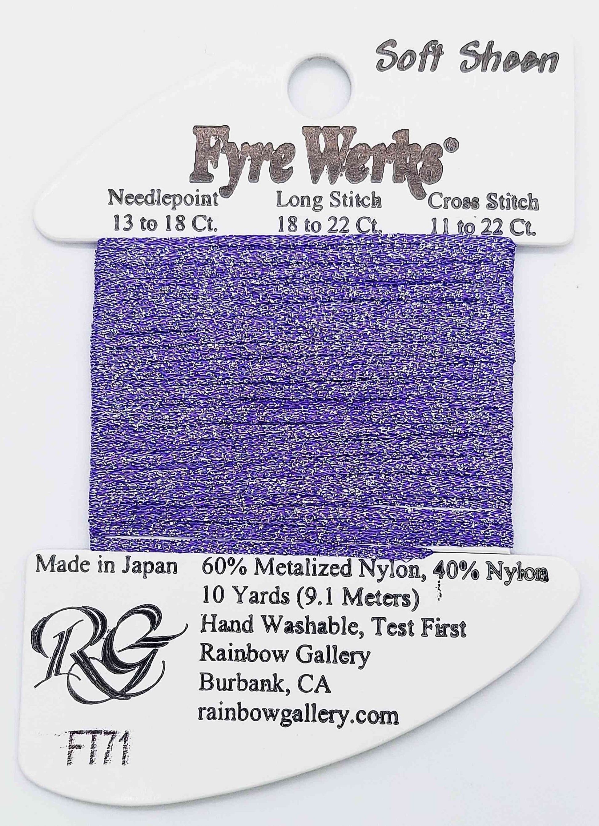 Fyre Werks Soft Sheen - Assorted Colors - FT71-PURPLE RAIN