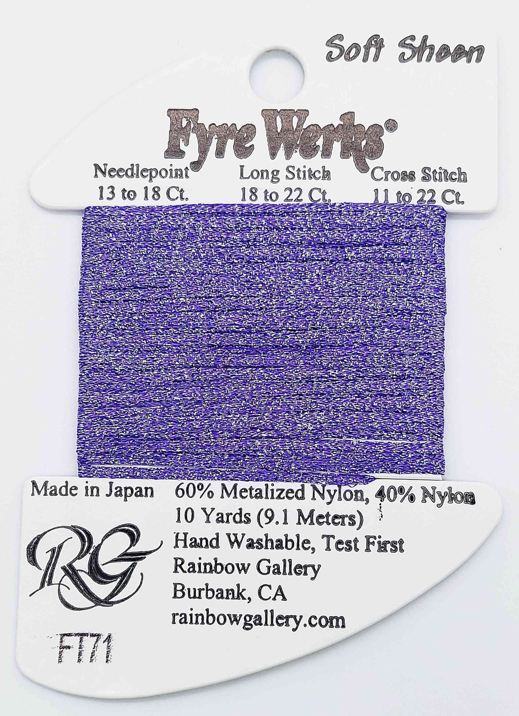 Fyre Werks Soft Sheen - Assorted Colors - FT71-PURPLE RAIN