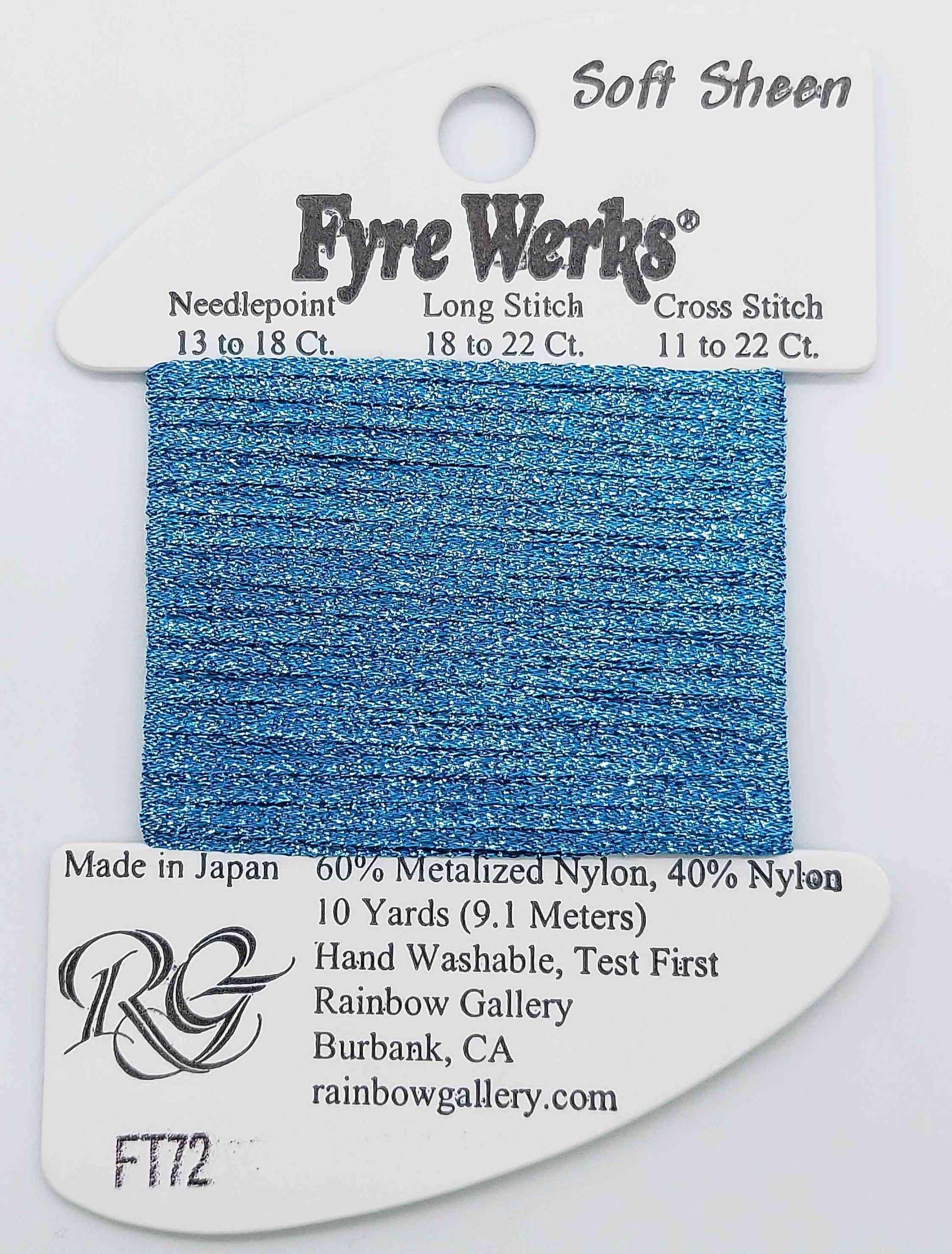 Fyre Werks Soft Sheen - Assorted Colors - FT72-AZURE SEAS