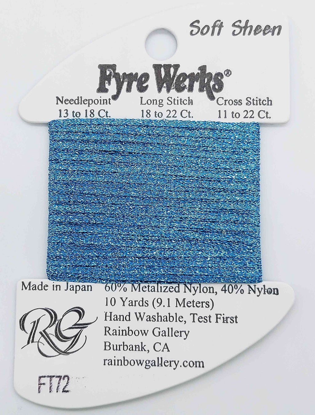 Fyre Werks Soft Sheen - Assorted Colors - FT72-AZURE SEAS