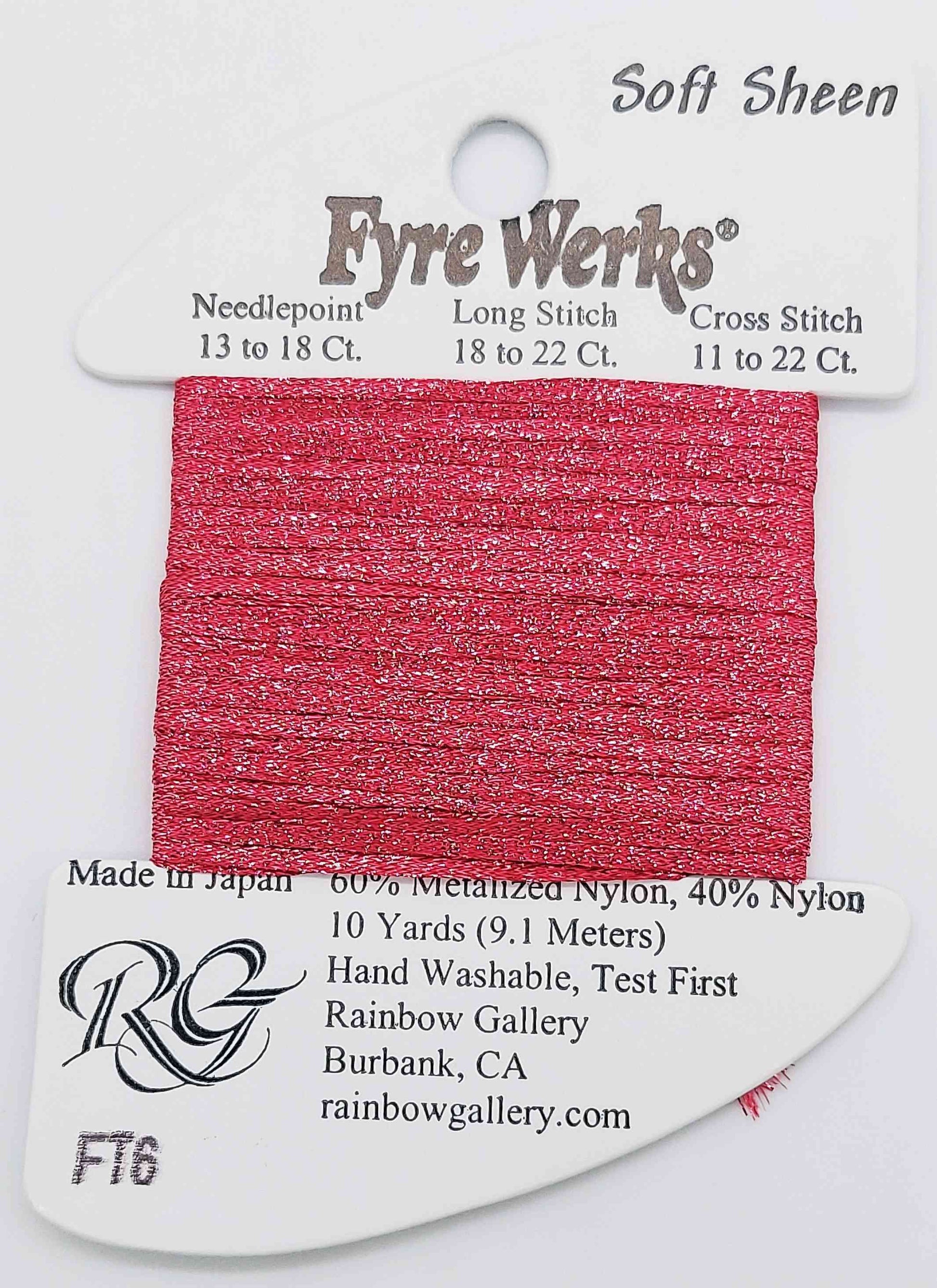Fyre Werks Soft Sheen - Assorted Colors - FT6-BRITE XMAS RED