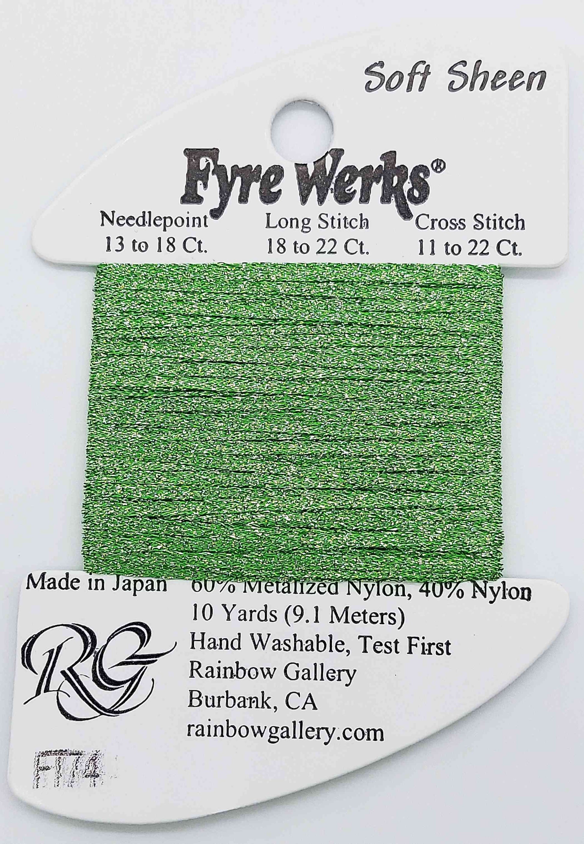 Fyre Werks Soft Sheen - Assorted Colors - FT74-JADE