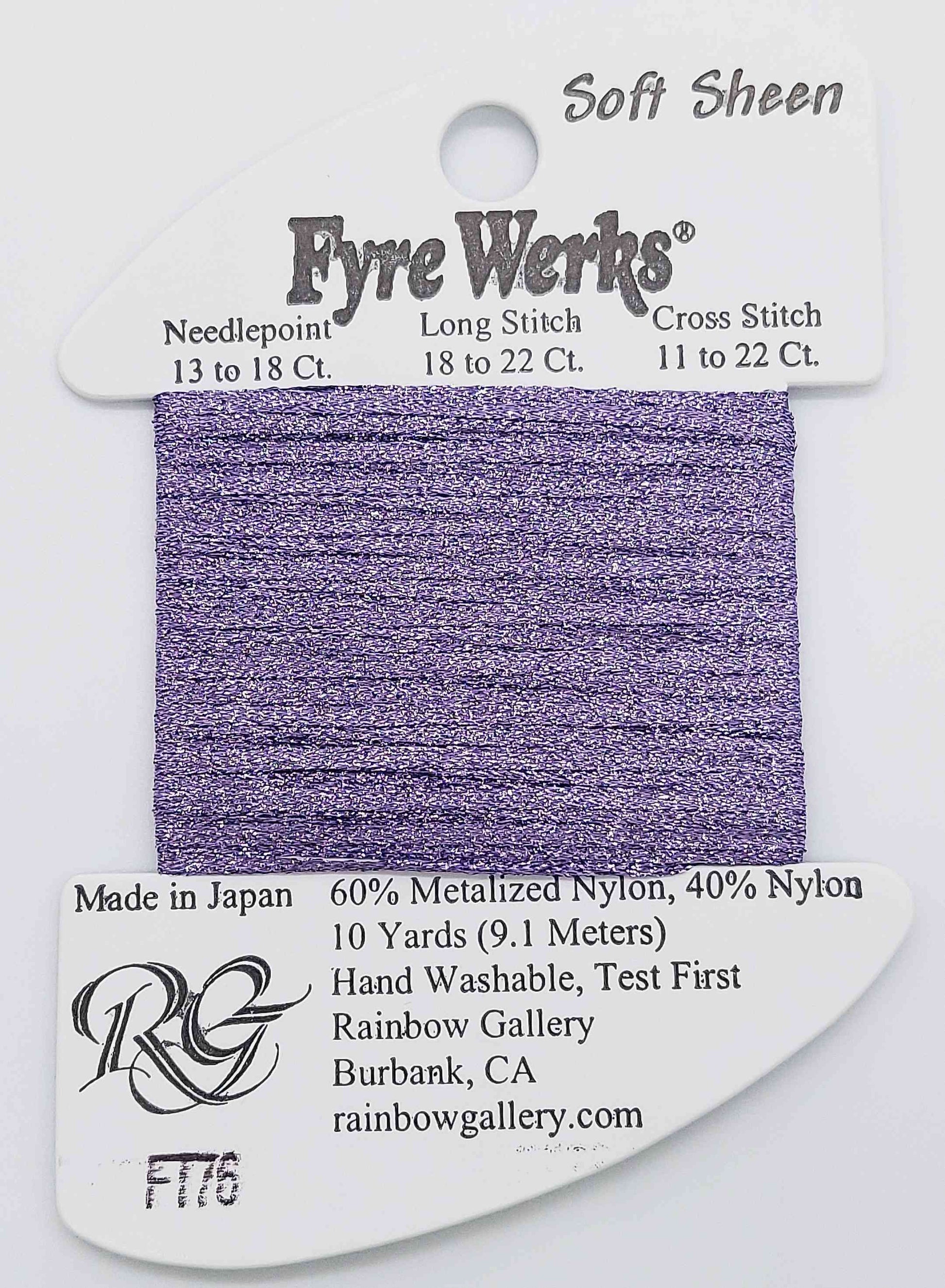 Fyre Werks Soft Sheen - Assorted Colors - FT76-LILAC