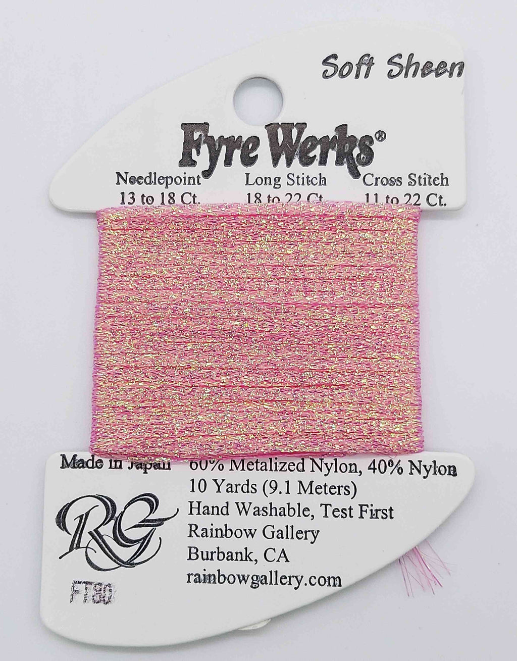 Fyre Werks Soft Sheen - Assorted Colors - FT80-PINK PEARL