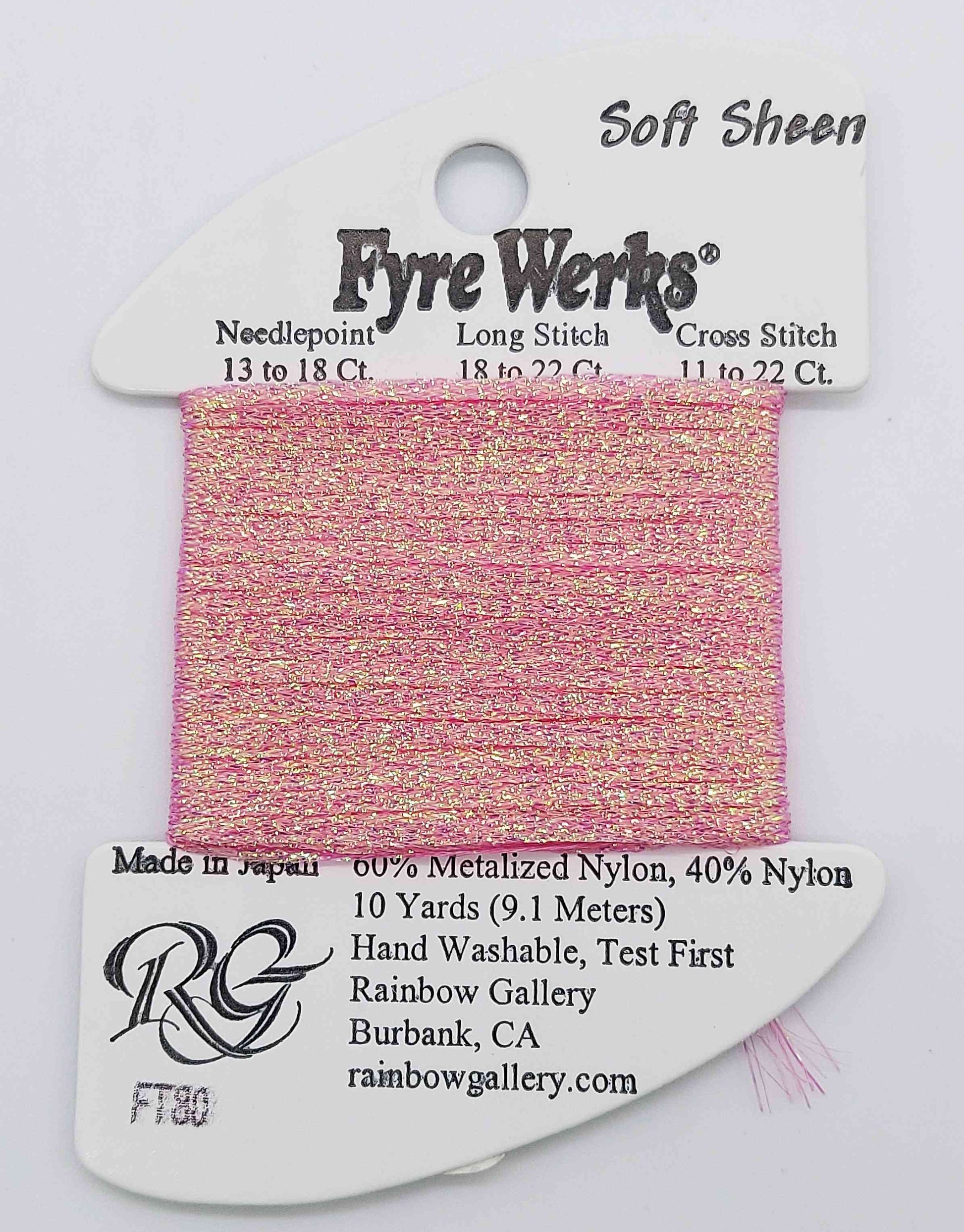 Fyre Werks Soft Sheen - Assorted Colors - FT80-PINK PEARL