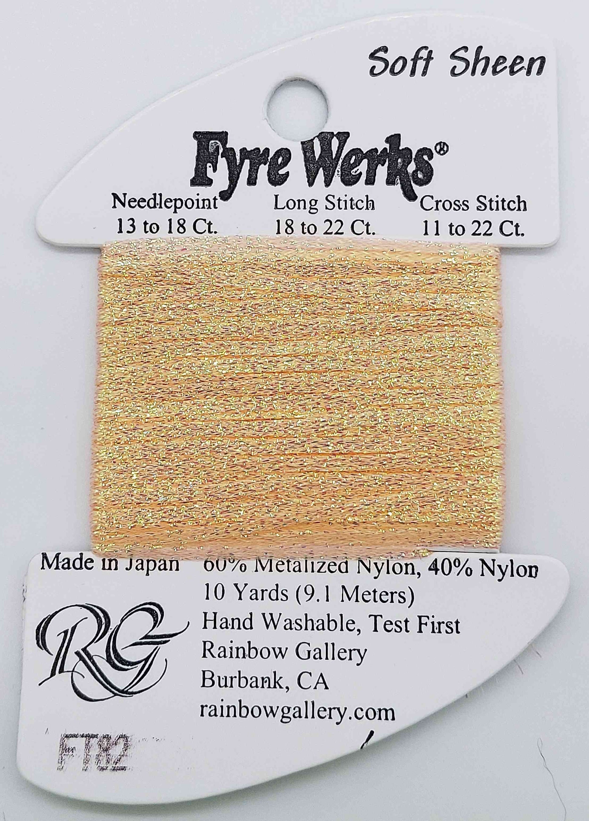 Fyre Werks Soft Sheen - Assorted Colors - FT82-PEACH PEARL