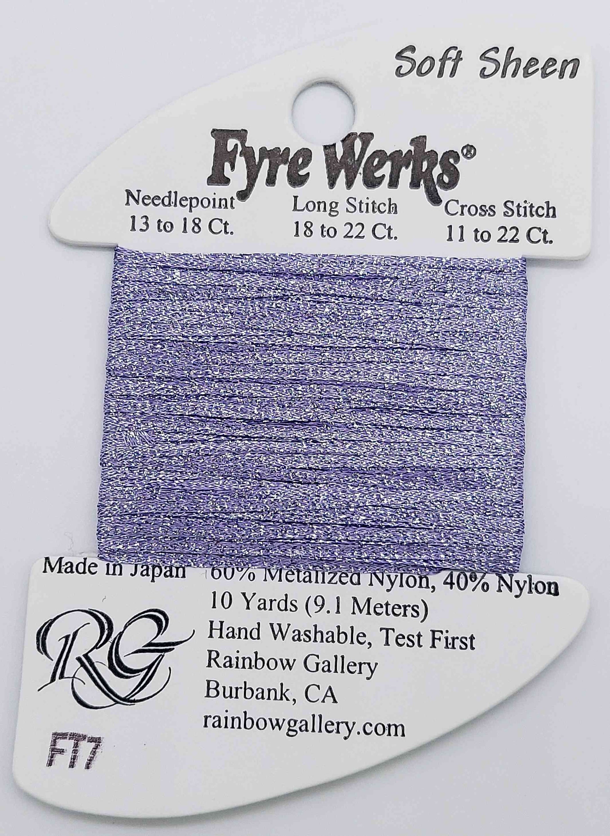 Fyre Werks Soft Sheen - Assorted Colors - FT7-LAVENDER