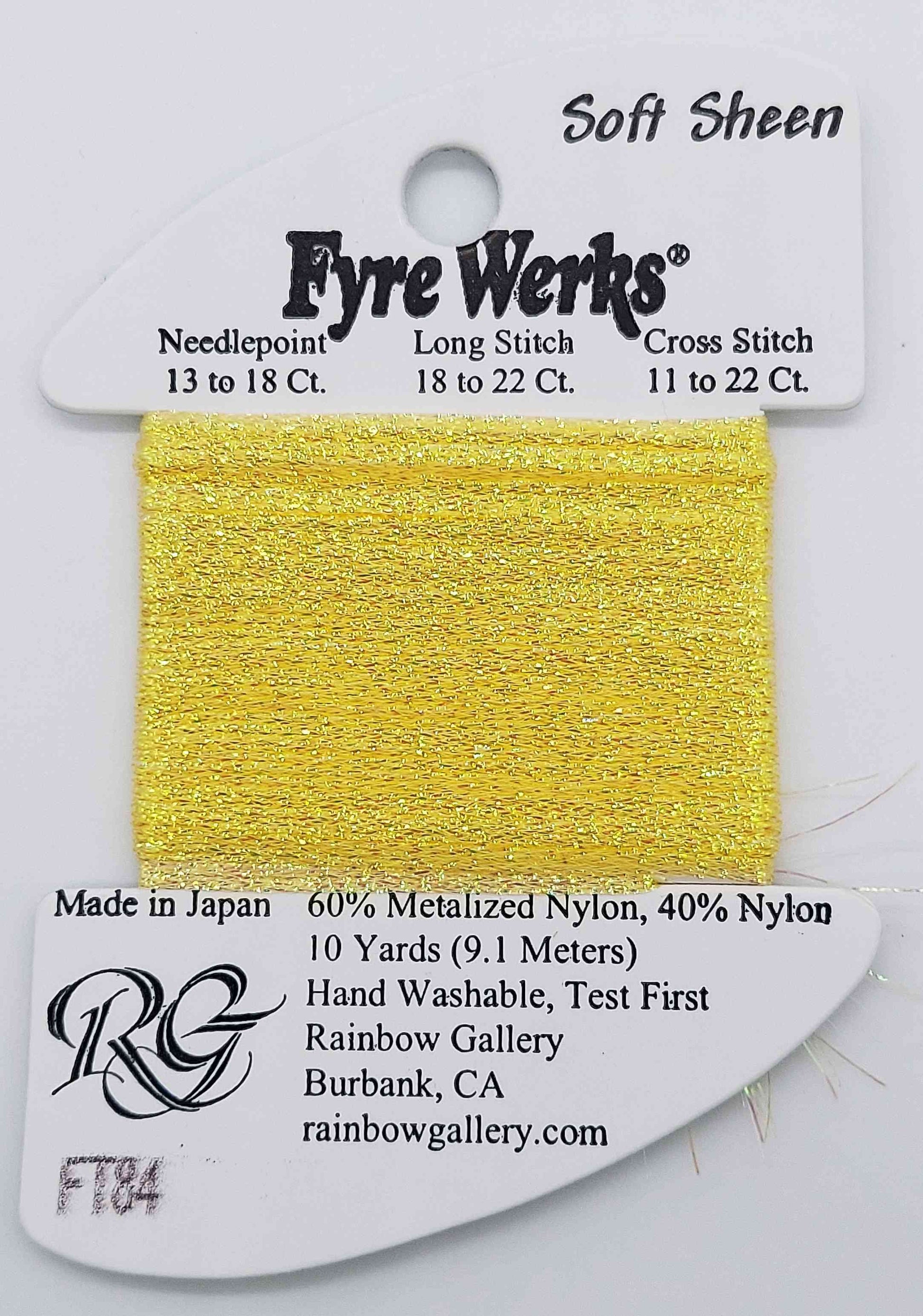 Fyre Werks Soft Sheen - Assorted Colors - FT84-YELLOW PEARL