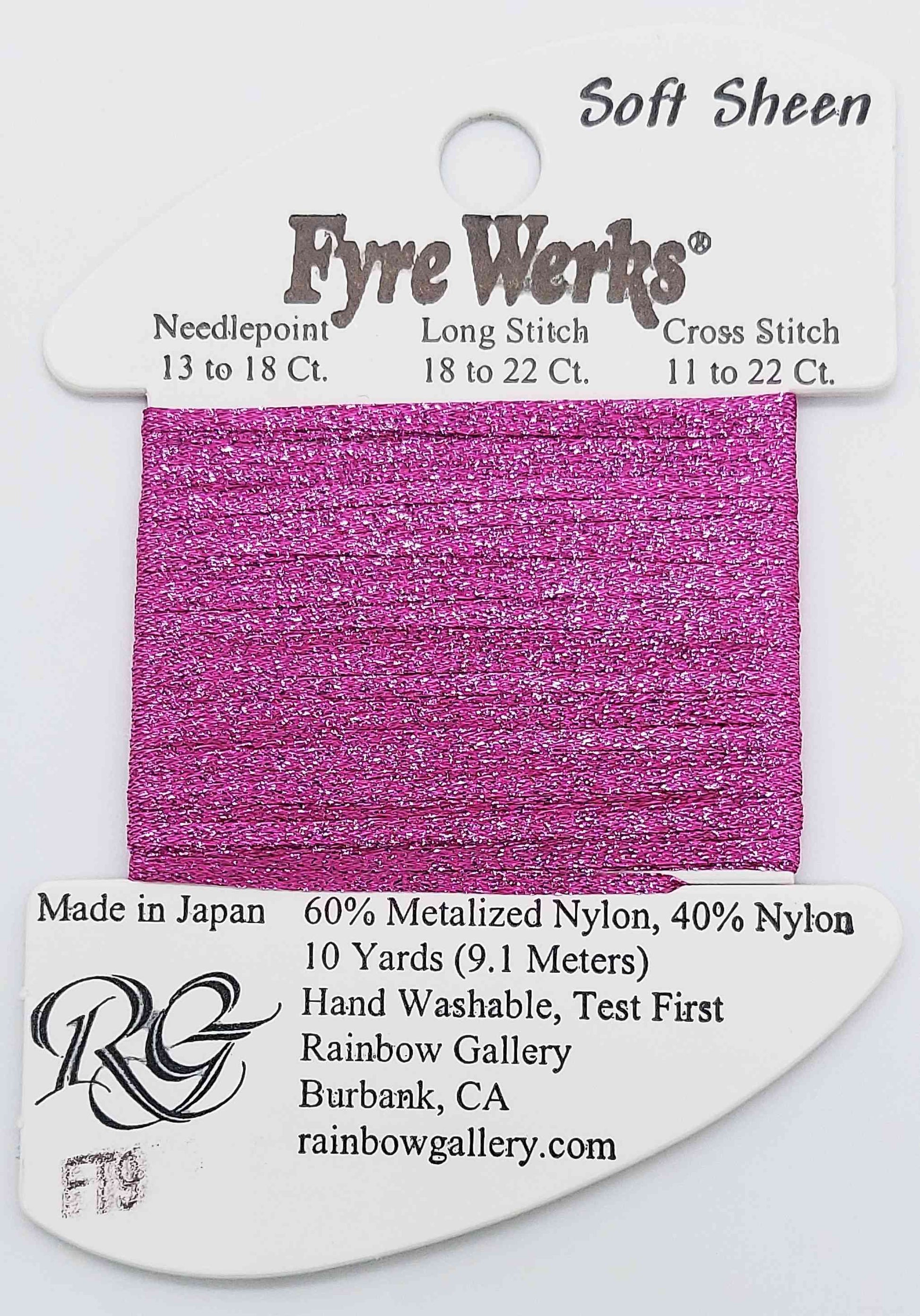 Fyre Werks Soft Sheen - Assorted Colors - FT9-ROSE