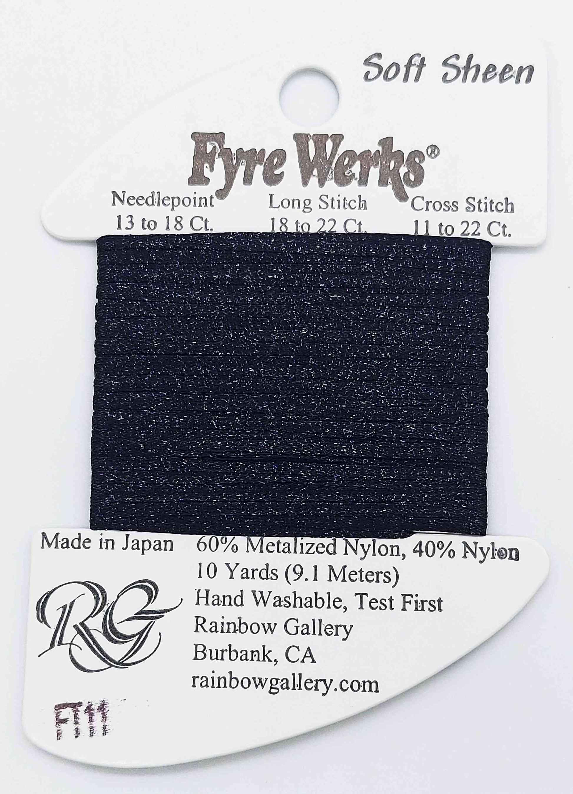 Fyre Werks Soft Sheen - Assorted Colors - FT11-BLACK