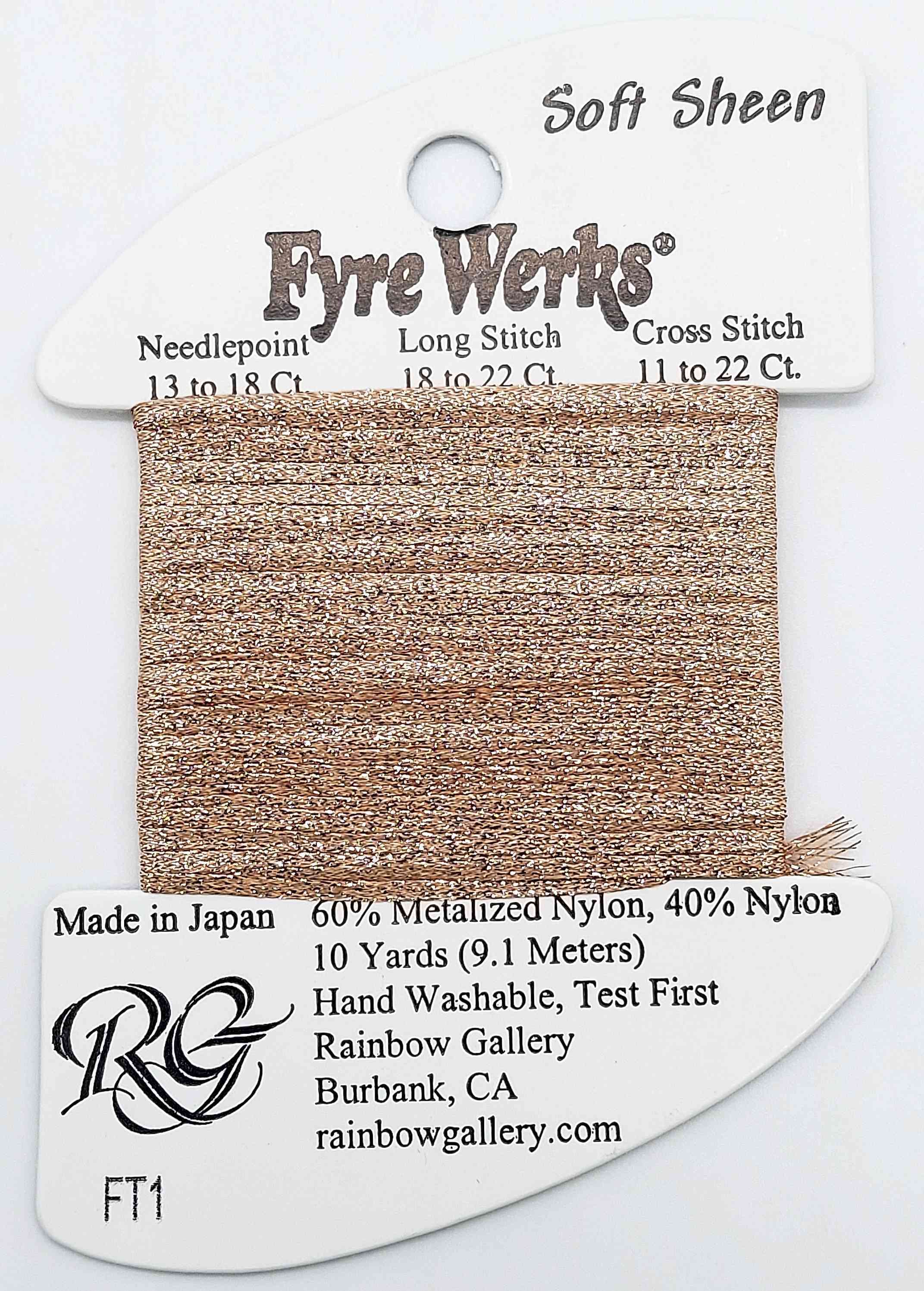 Fyre Werks Soft Sheen - Assorted Colors – The Needlepointer