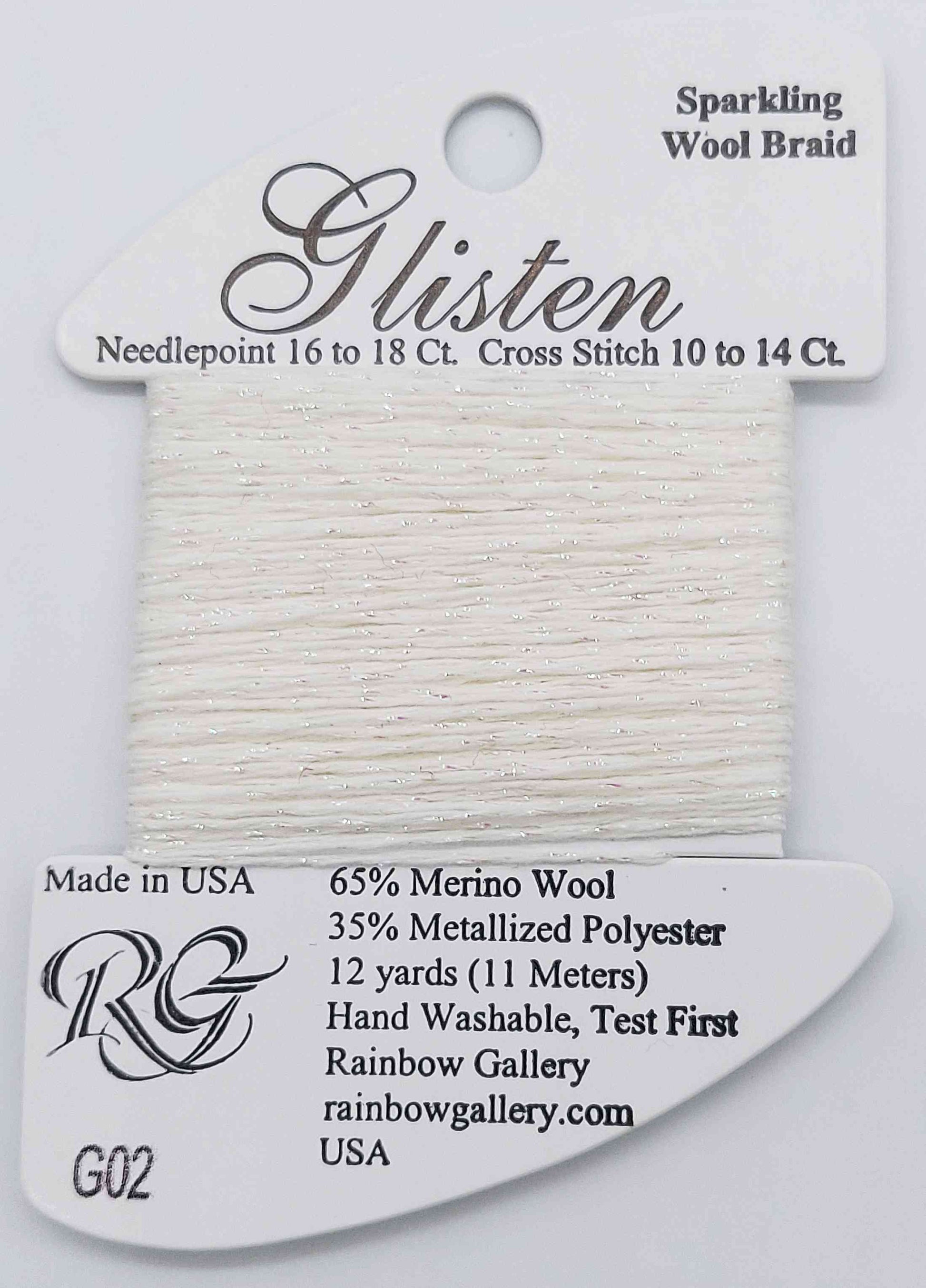 Glisten & Grandeur Thread - Assorted Colors - G02-White